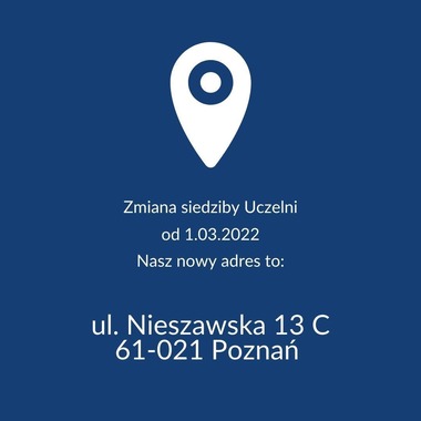 Zmiana lokalizacji Uczelni
